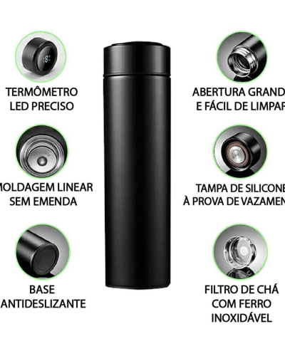 500 ml - garrafa com led